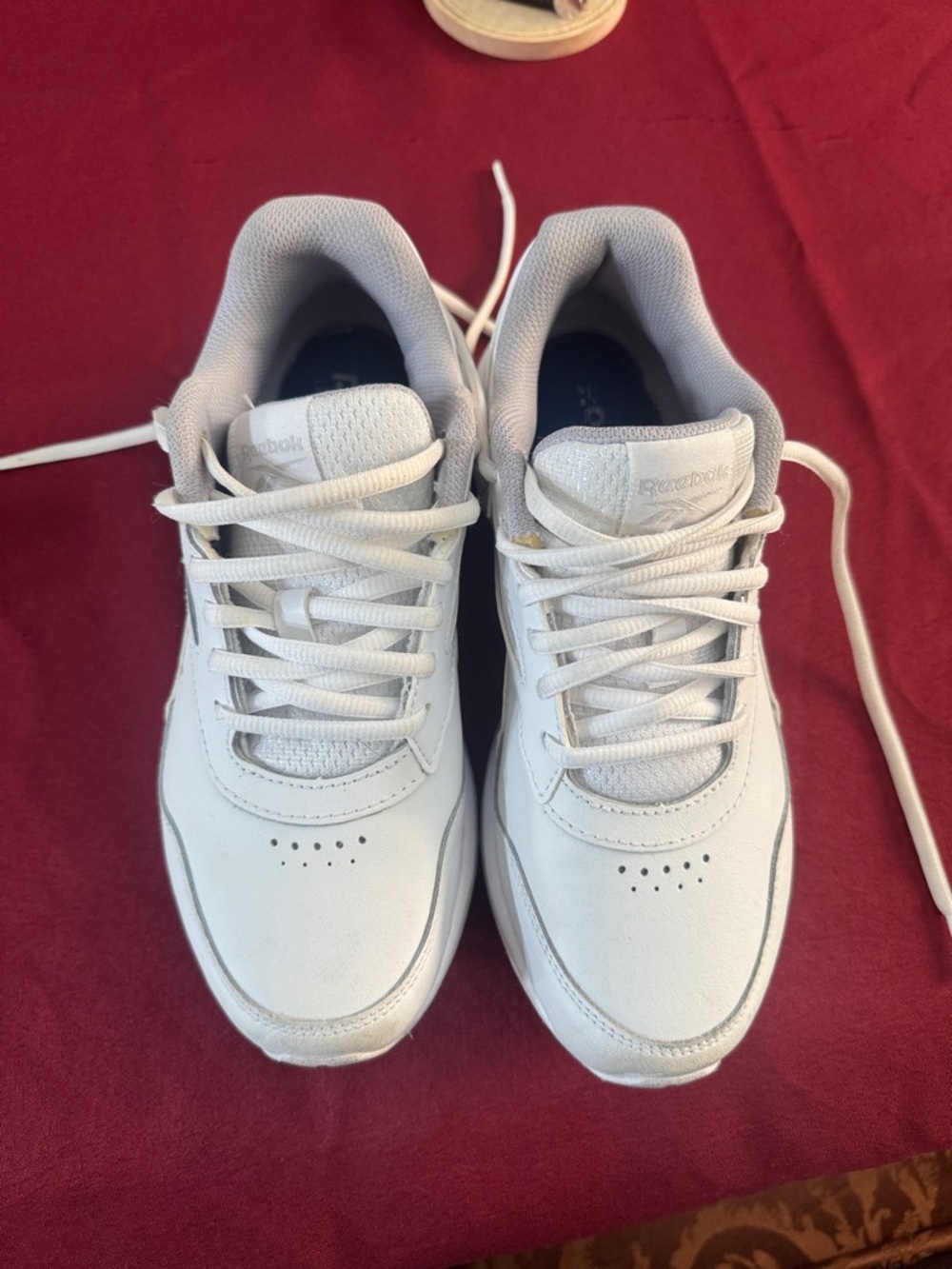 Reebok Men's White and Light Gray Low-Top Sneakers